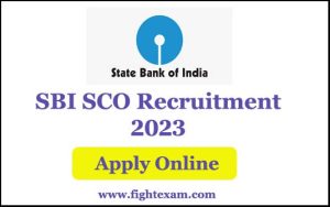 Read more about the article SBI Specialist Officers Cadre SCO Recruitment 2023
